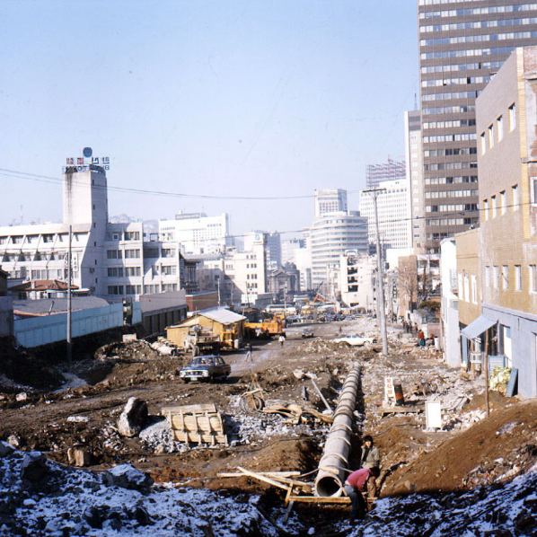 서울시 상수도 공사현장(1976)