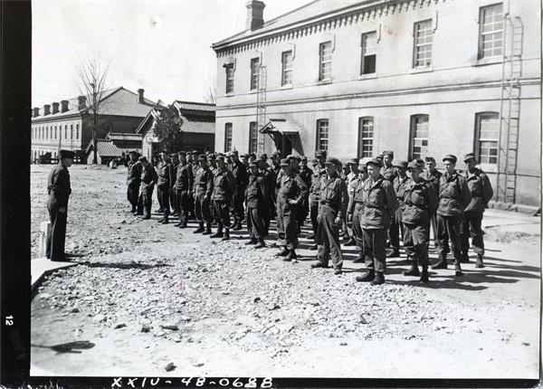 제7의무대대에 배속된 신병 환영식, 1948-03-05